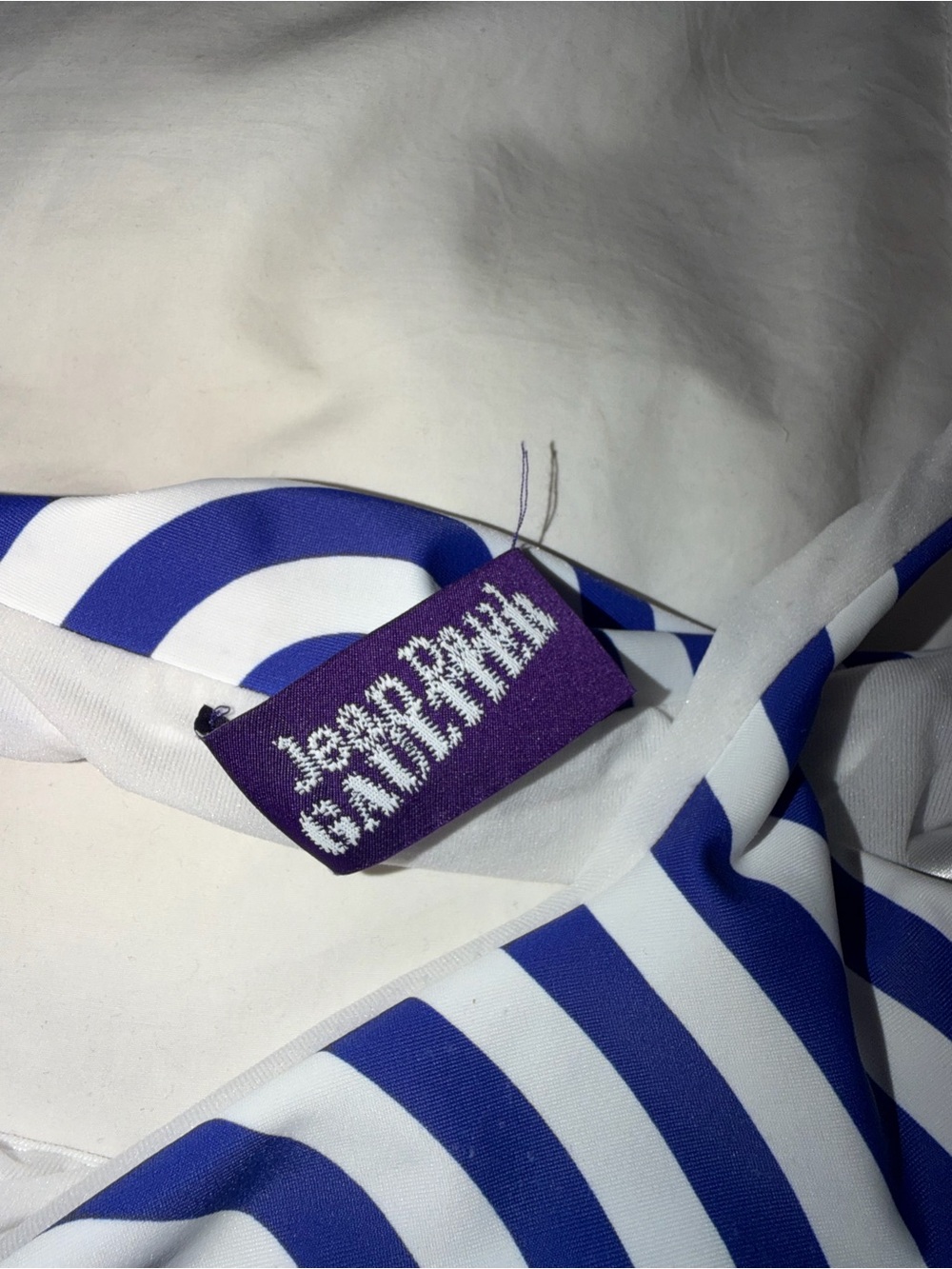 Jean Paul Gaultier Blue and White Concentric Circle Mini Skirt - Picture 2 of 6